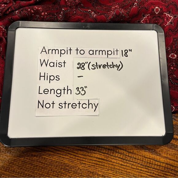 Maurice’s rustic Red Paisley print long sleeve v-neck mini Dress size XS - Picture 9 of 14